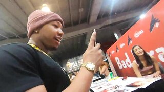 Lil D, a stunning teen pornstar, flaunts her big tits and ass in a sizzling Xxx BP video at Exxxotica Miami.