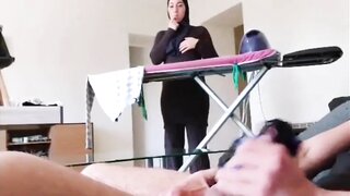 Amateur Muslim maid cock pulling porn scene at XXXBP