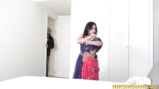 Desi couple gets down and dirty with a rough sex session featuring a big Indian dick and pussy eating.