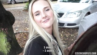 Public sex trio featuring a blonde, brunette, and lucky guy. Intense action with a kinky twist. XXX BP Video.