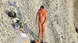 A chubby couple indulges in nudism, with the man pleasuring his wife on the floor before taking her from behind. This amateur sex video showcases their passionate coupling.