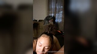 Amateur ebony slut receives a cumshot in this explicit video. Watch her facial reaction.