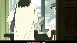 Hentai video preview features a seductive teacher indulging in sexual activities with her eager student in an animated scenario.