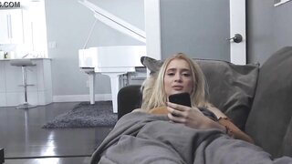 Sensual sister seduces her stepbrother in a steamy solo session, indulging in mutual self-pleasure in this titillating porn video.