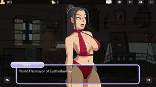 In this steamy image, a seductive queen entices a lucky man for a mind-blowing cum explosion in a thrilling Xxx cartoon.